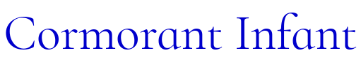 Cormorant Infant шрифт